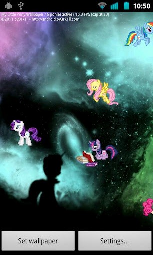 Bigger My Little Pony Live Wallpaper For Android Screenshot