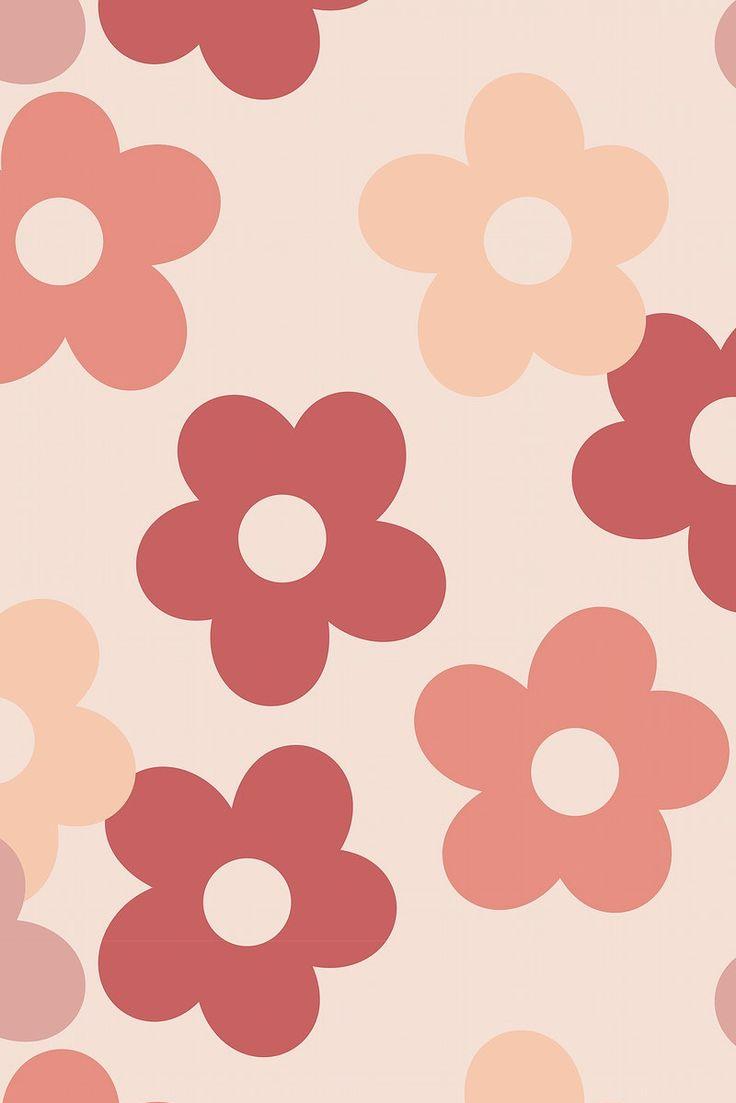 Pink Seamess Floral Patterned Background Vector Image By