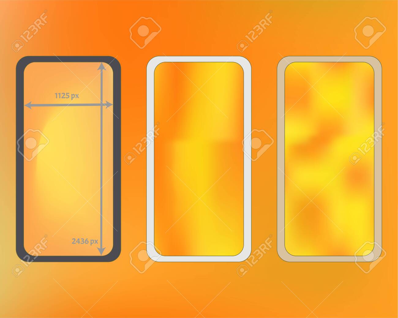 Mesh Yellow Colored Phone Background Kit Plain Backdrop Crisp