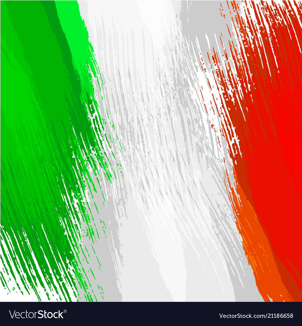 Grunge background in colors of italian flag Vector Image