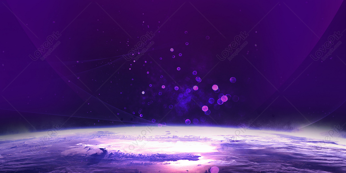 Purple Tech Background Banner Image On
