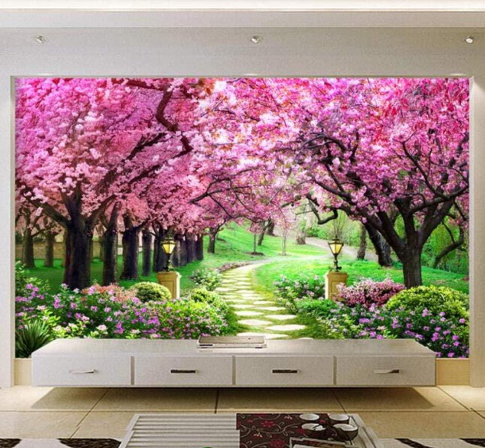 Amazon Mural Custom 3d Photo Wallpaper Flower Romantic Cherry