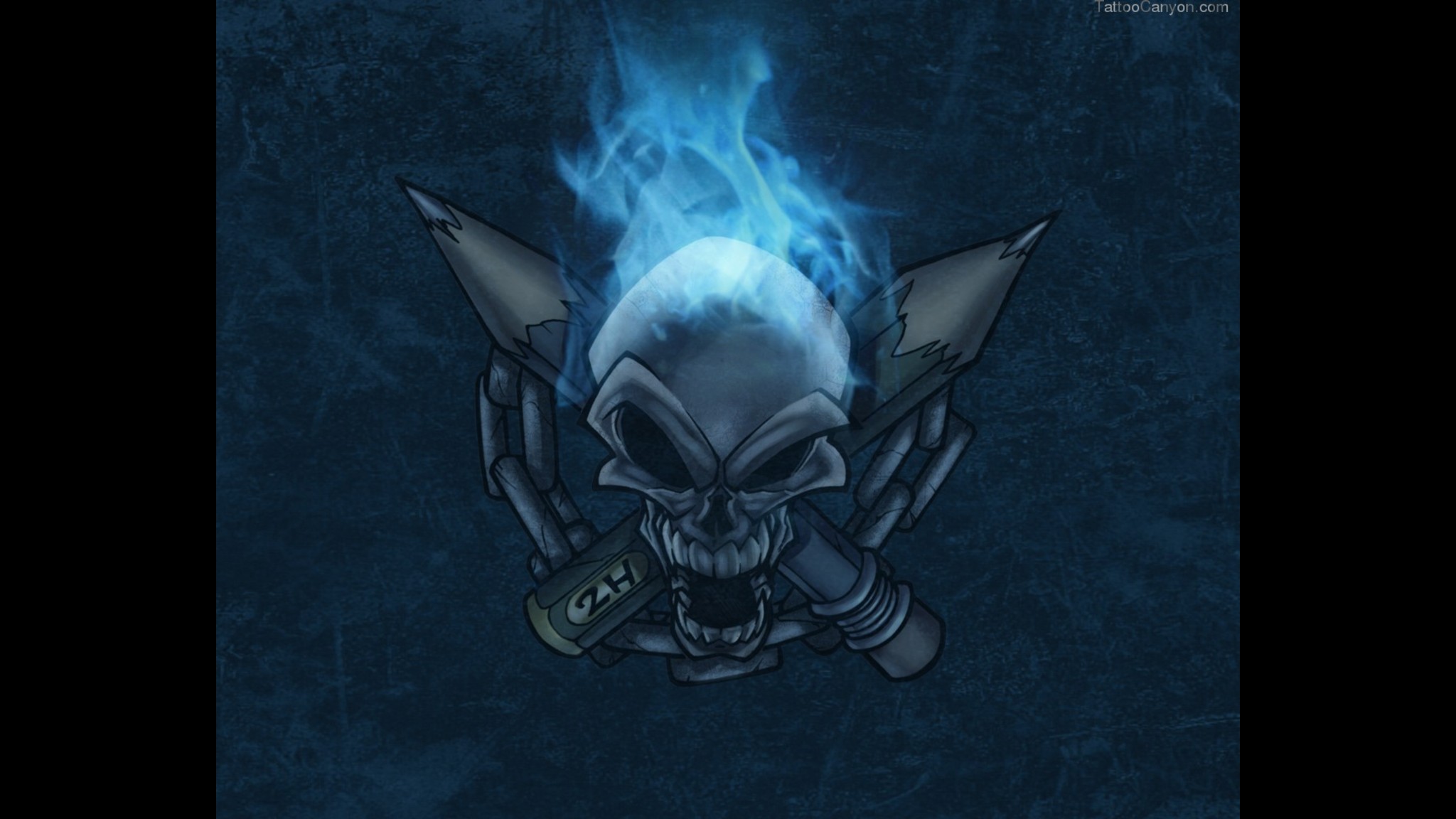 Pin Flaming Blue Wolf Wallpaper