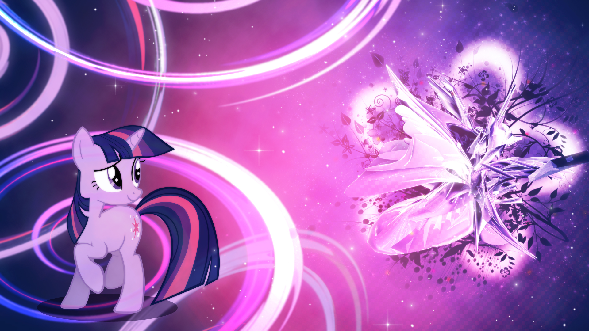 Twilight Sparkle Magic Flower Wallpaper By Unfiltered N On