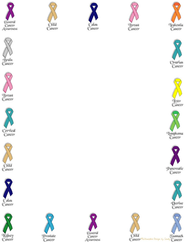 Cancer Ribbons Graphics