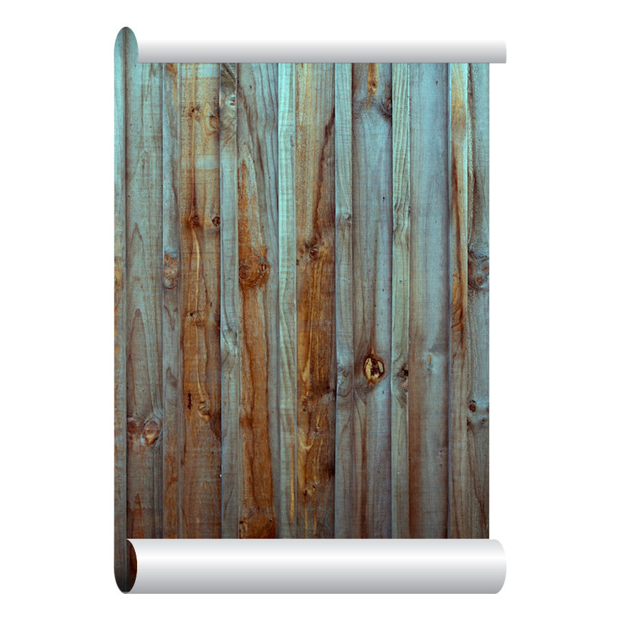 Self Adhesive Removable Wallpaper Old Wood Fence By Eazywallpaper