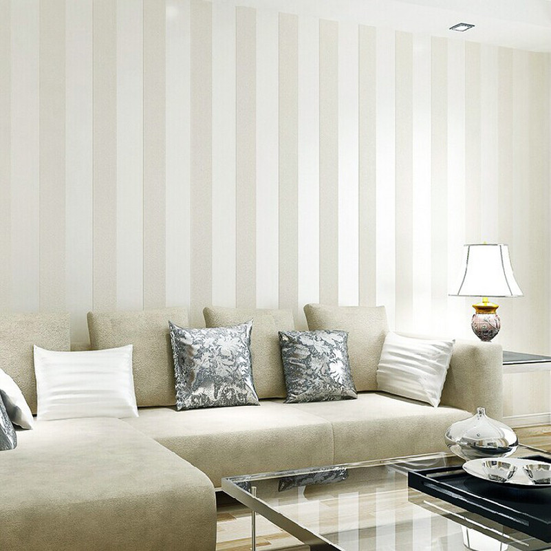 Wide Stripe Modern Wallpaper for wall living room Wallpaper roll