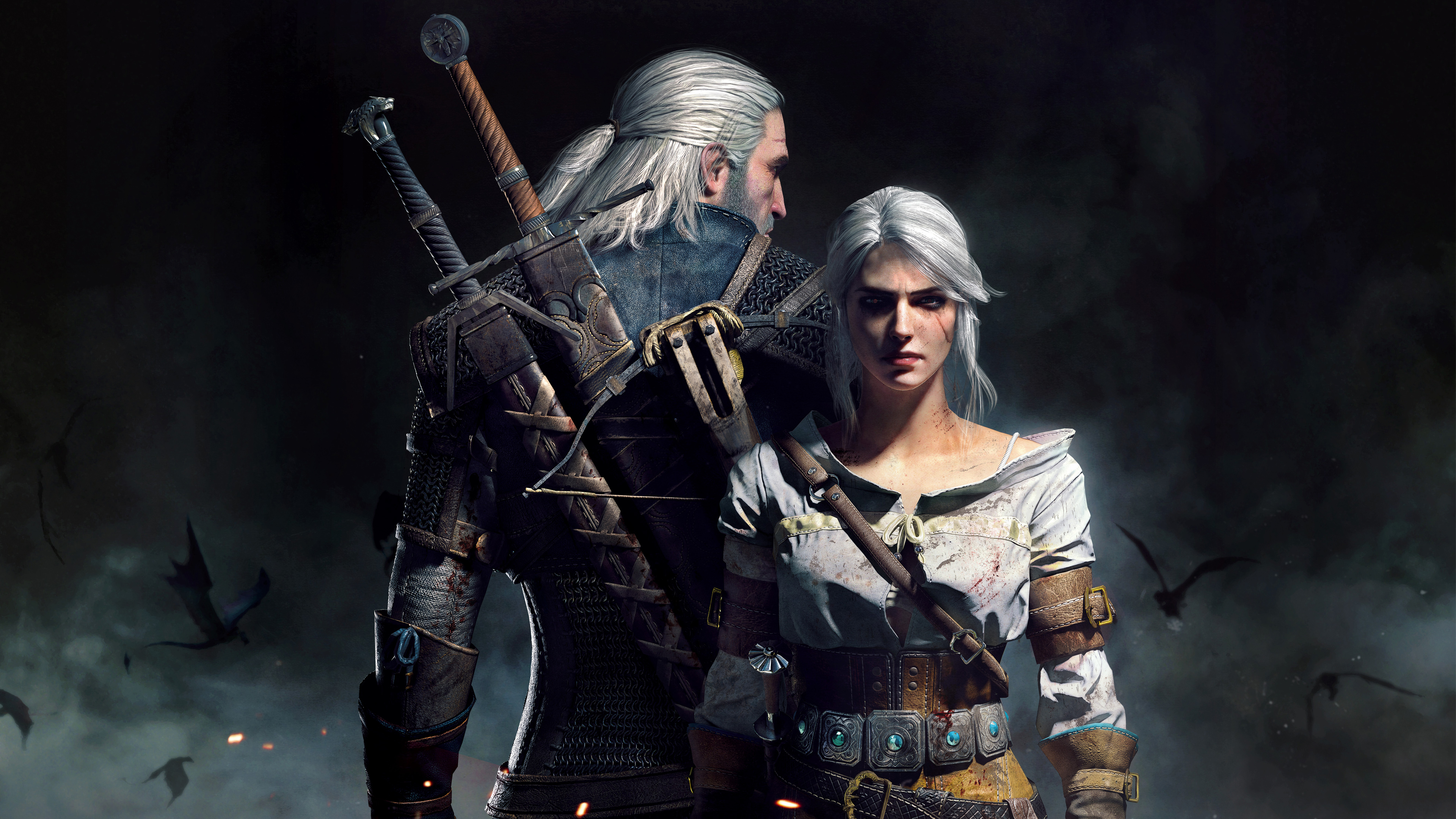 Geralt Ciri The Witcher Wild Hunt Wallpaper HD