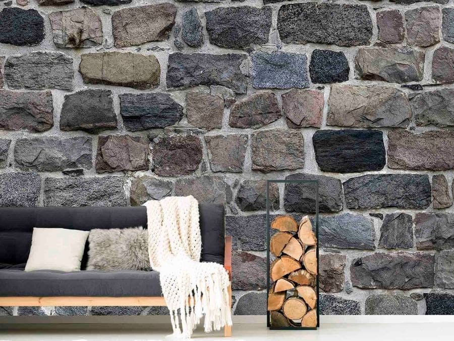 Dark Stone Wallpaper Realistic Design For Walls About Murals