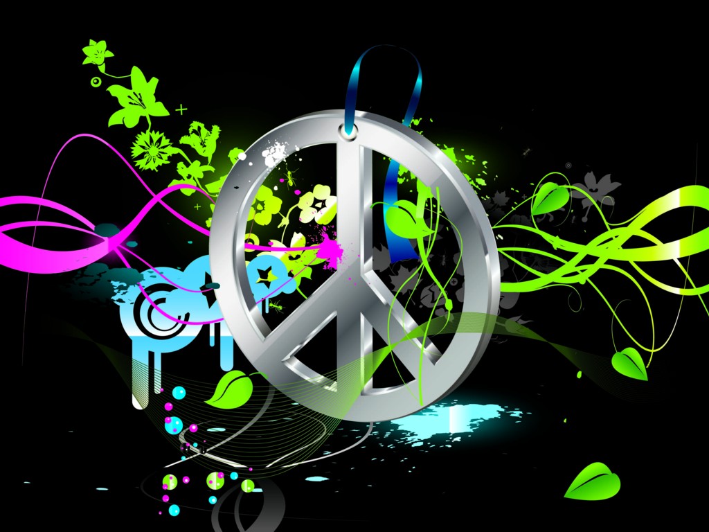 Peace Sign Wallpaper 1024x768