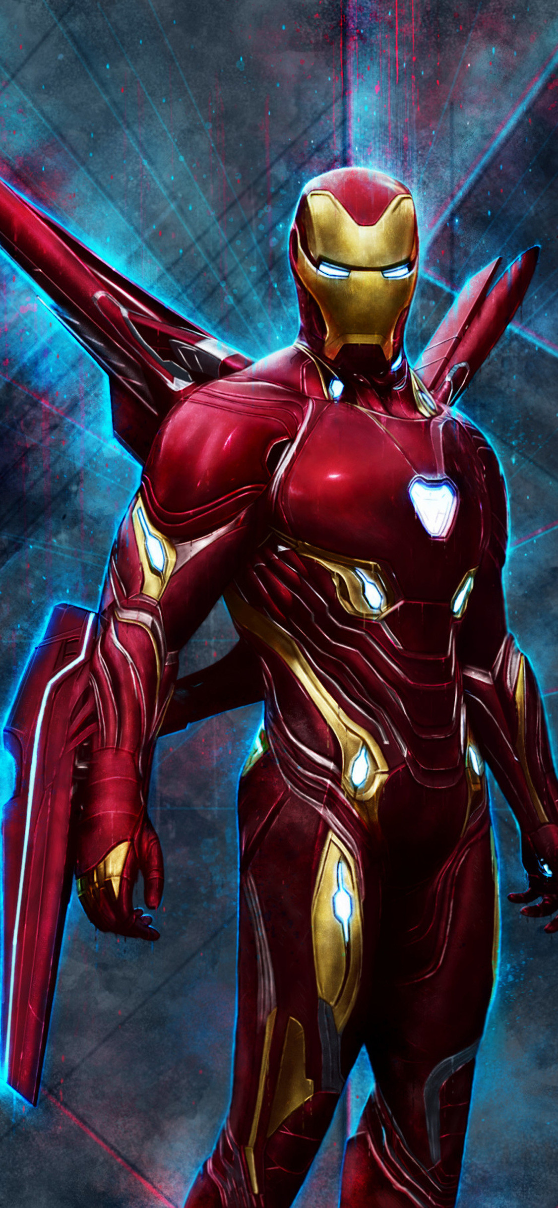 Neon Iron Man hero iphone logo theme tron HD phone wallpaper  Peakpx