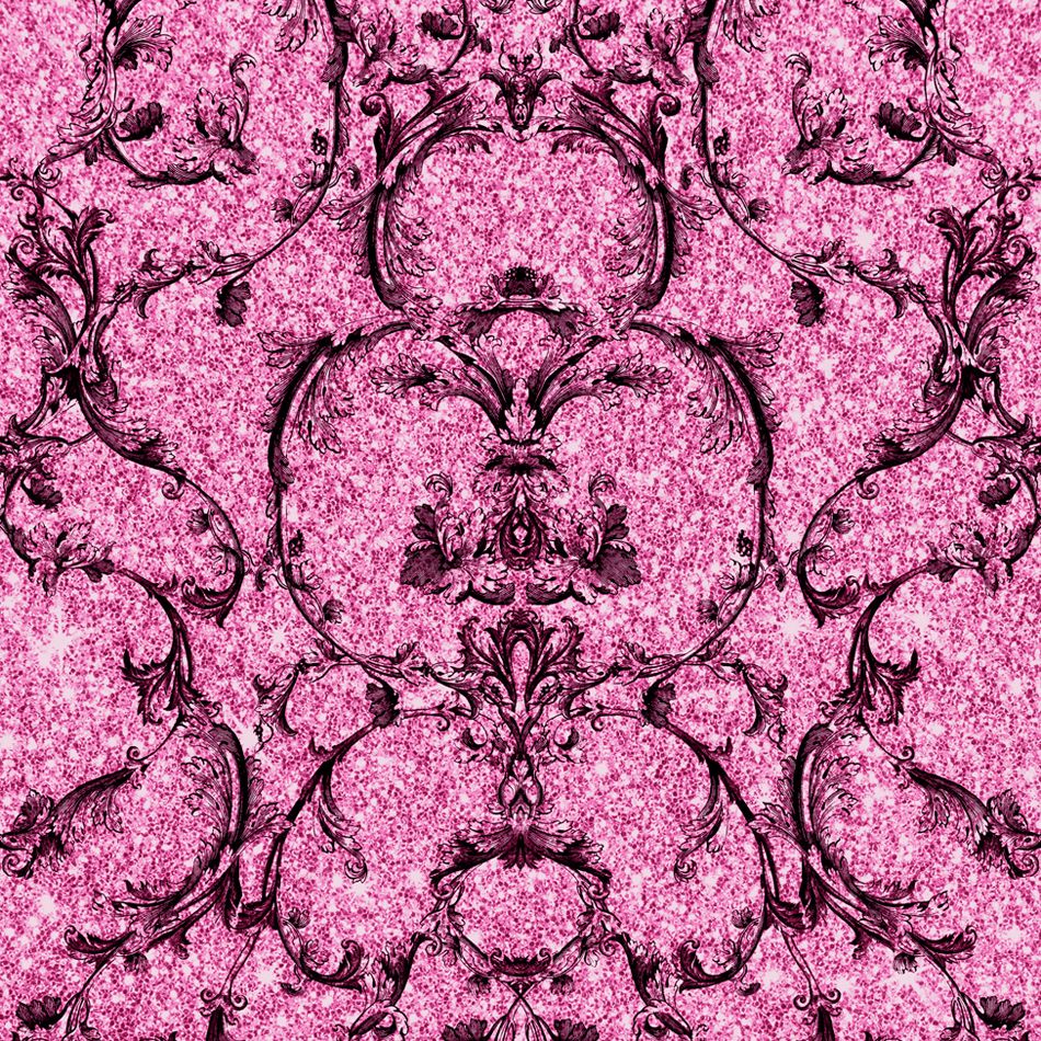 Baroque Scroll By Albany Hot Pink Wallpaper Direct