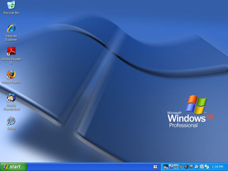 If You Are Running Windows Xp Your Desktop Will Look Similar To This