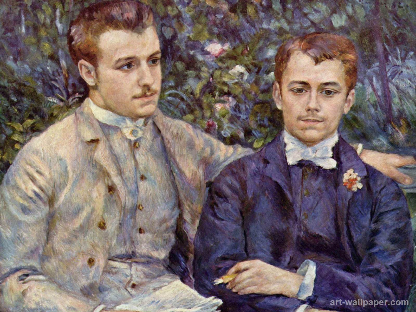 Of Charles And Georges Durand Ruel Renoir Pierre Auguste Wallpaper