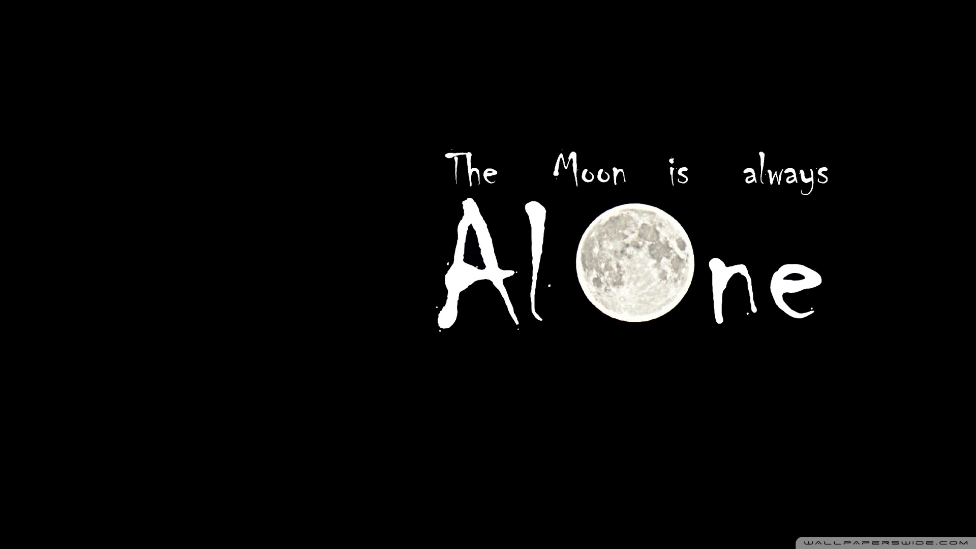 The Moon Is Always Alone Wallpaper