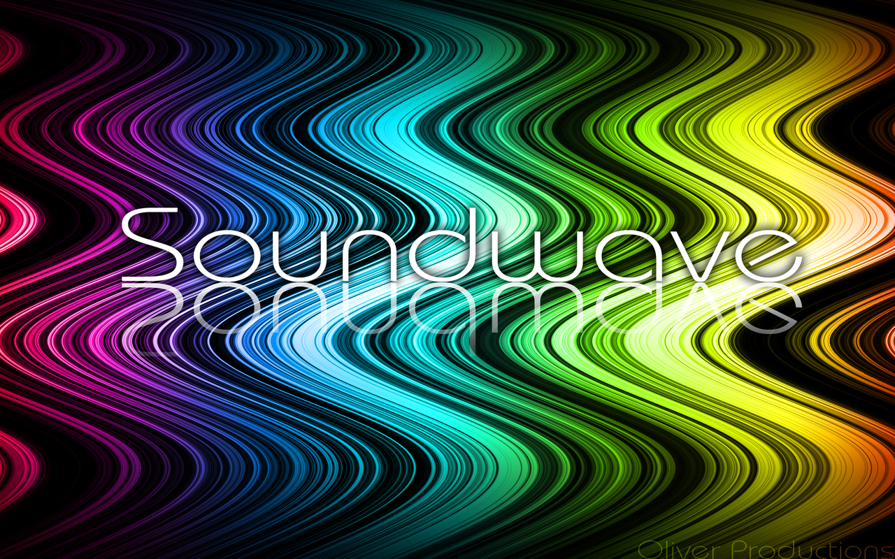 3d soundwave background