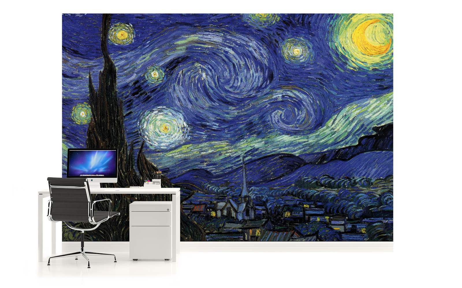Details About Van Gogh The Starry Night Art Photo Wallpaper Wall Mural