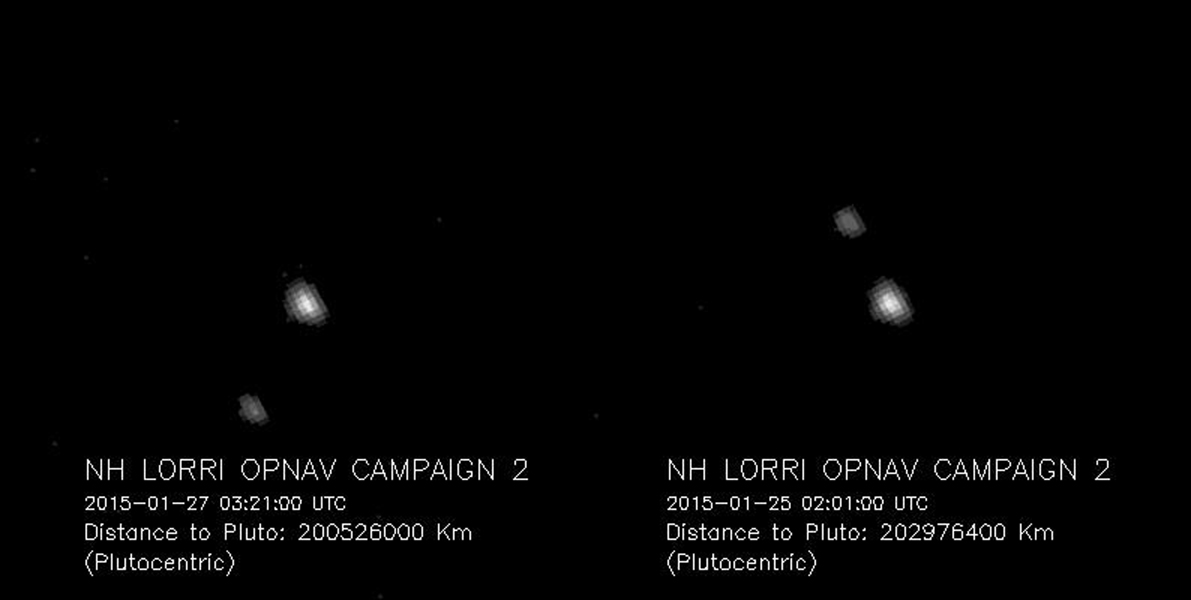 Pluto And Charon The Largest Of S Five Known Moons Seen Jan