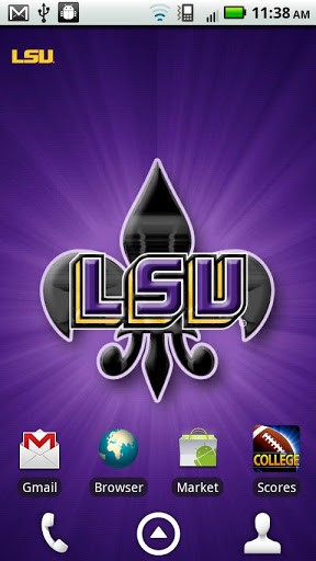 Licensed Lsu Tigers Revolving Wallpaper App With The Background