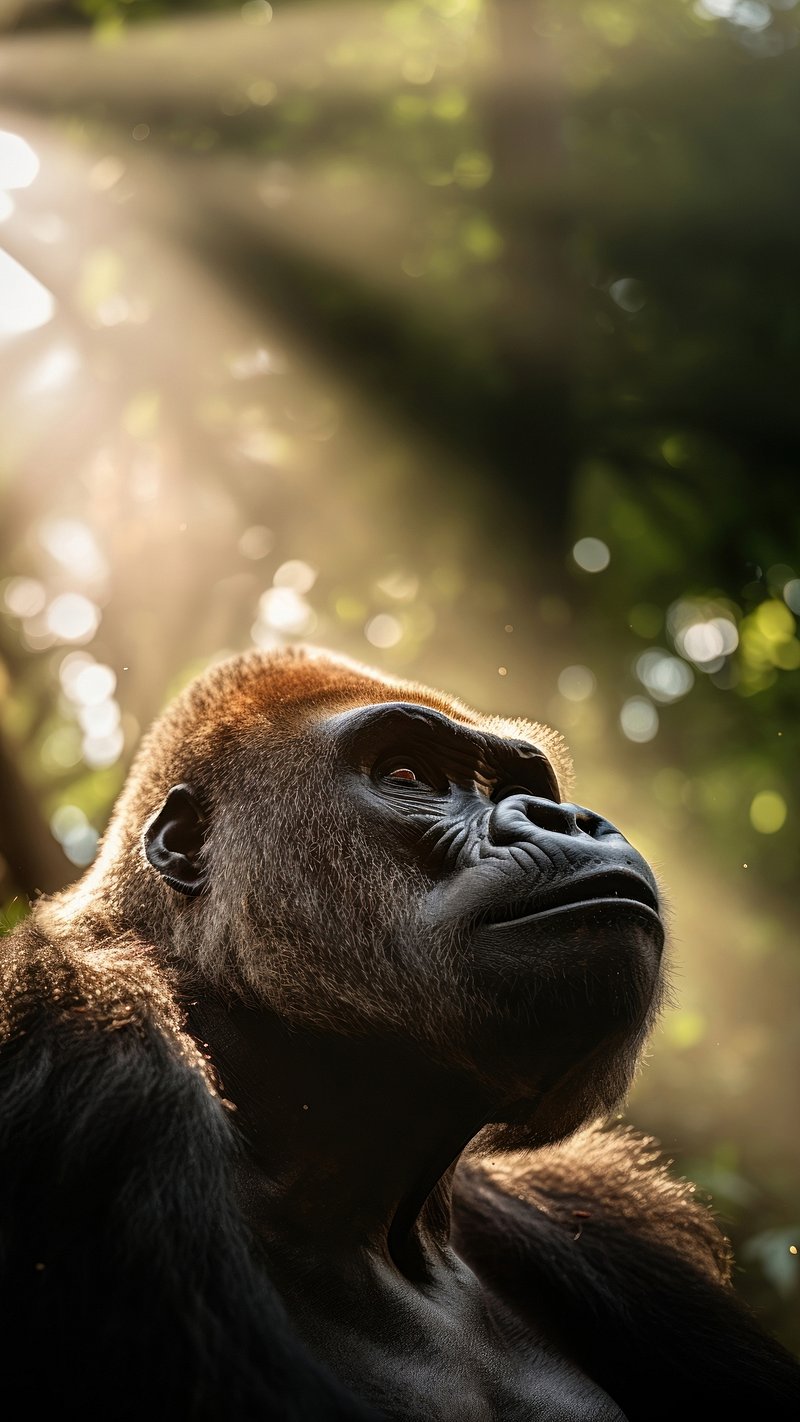 Gorilla iPhone Wallpaper Image