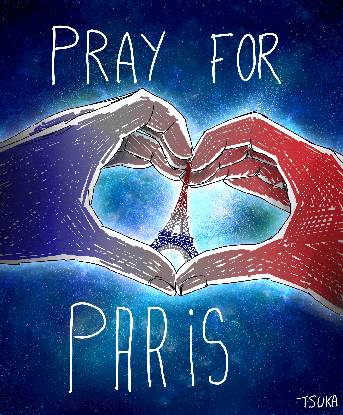 Pray For Paris By X Tsuka