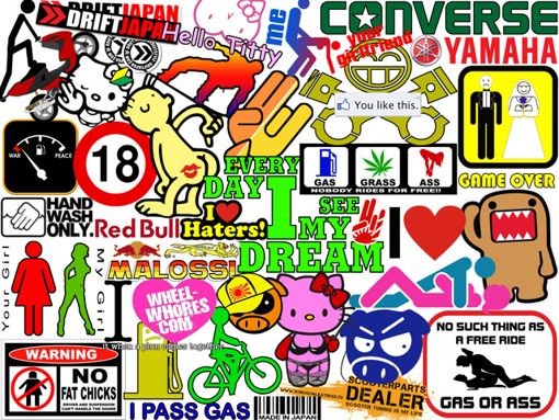 Download Sticker Bomb wallpapers to your cell phone   bomb car deutsch