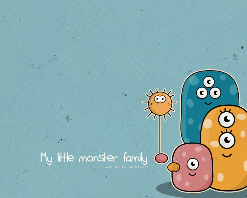 My Little Monster Family By Pincel3d