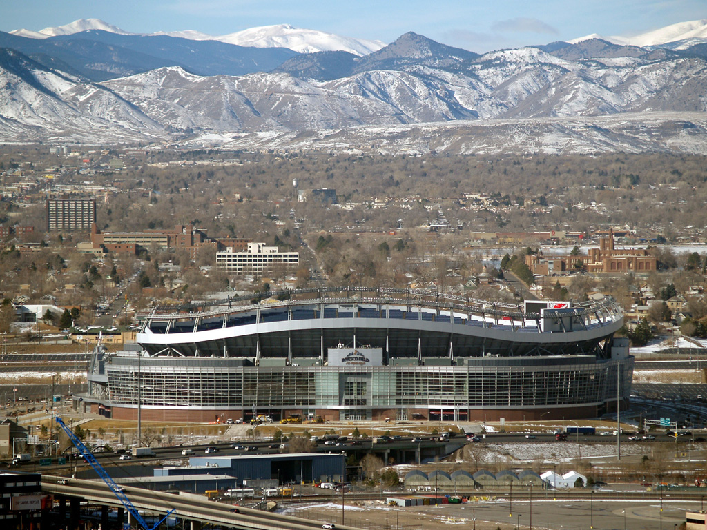Stadium in City of Denver Colorado city wallpaper