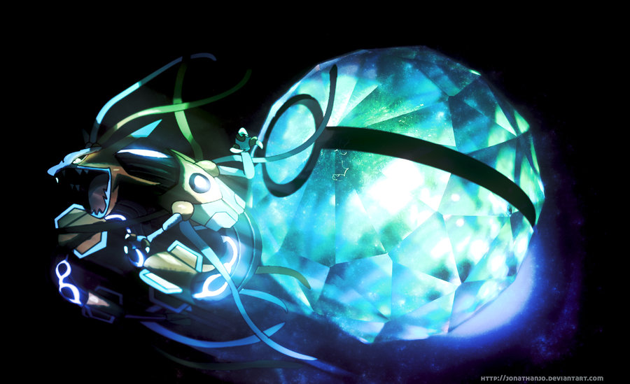 Pokeball Of Rayoxys Rayquaza Deoxys Fusion By
