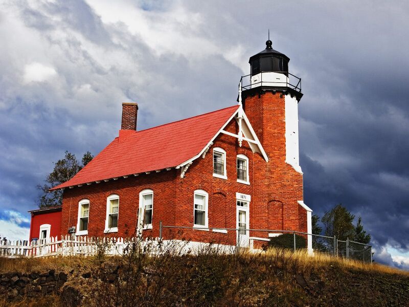 World Eagle Harbor Lighthouse Keweenaw Peninsula Michigan Wallpaper