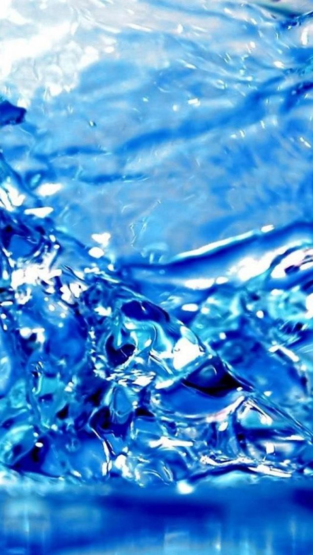 Blue Water Droplet Splash iPhone 5s Wallpaper Se