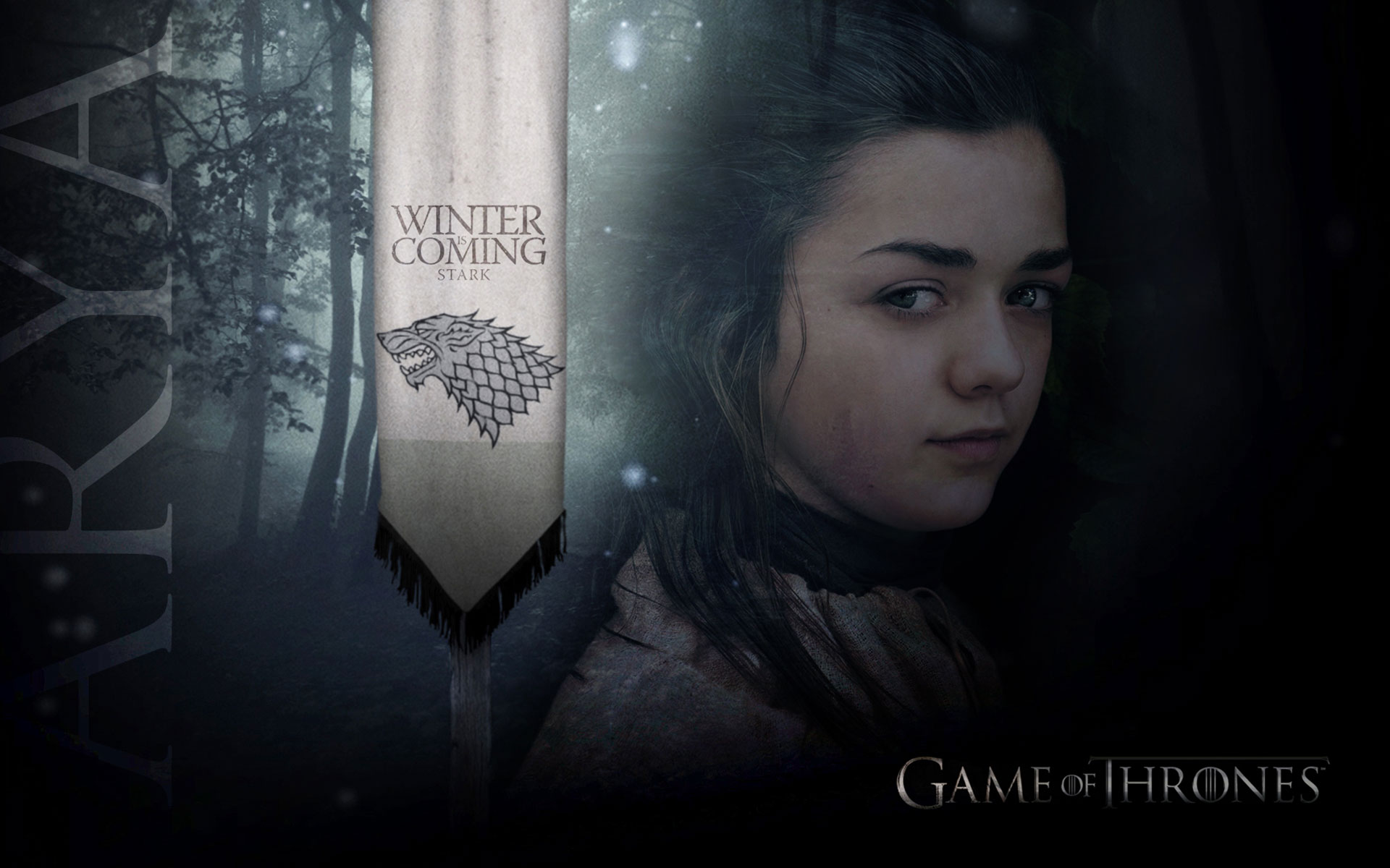 Winter Is Ing Arya Stark Game Of Thrones Wallpaper