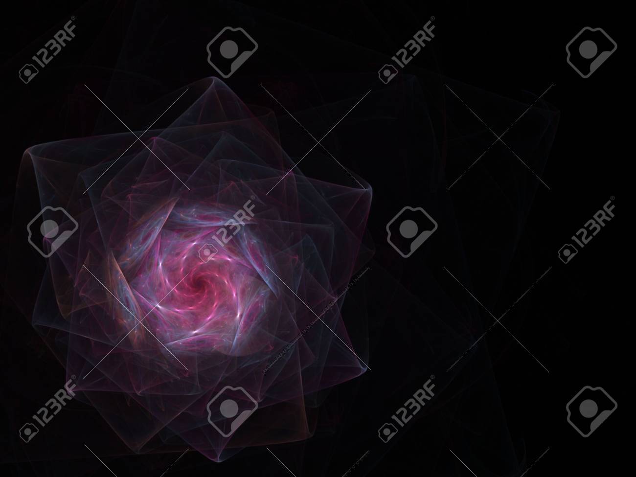 Colorful And Unique Puter Generated Fractal Abstract