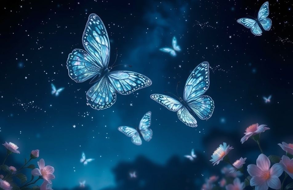 Night Butterfly Wallpaper