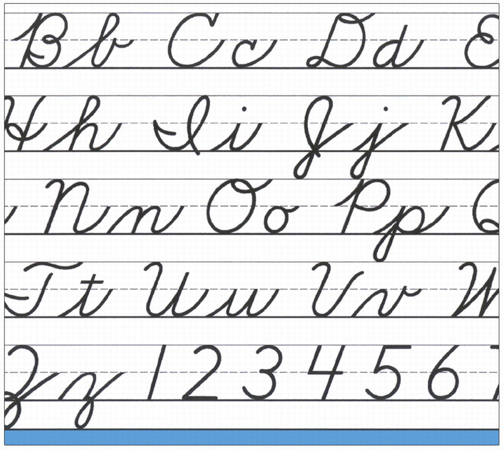 Cursive Letters Lowercase Chart HD Wallpaper