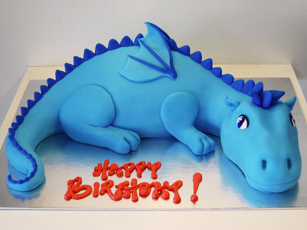 Blue Dragon 3d BirtHDay Cake Artisan Cakes By E T