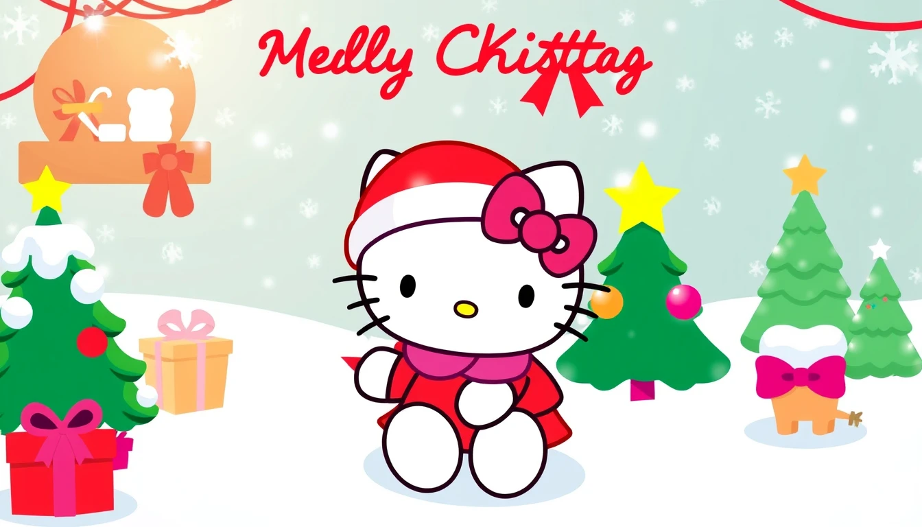 Hello Kitty Merry Christmas Wallpaper