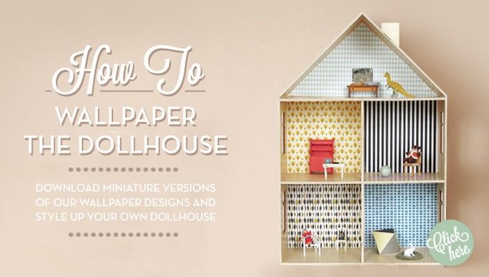 Dollhouse Ferm Living Kids Wallpaper One Day