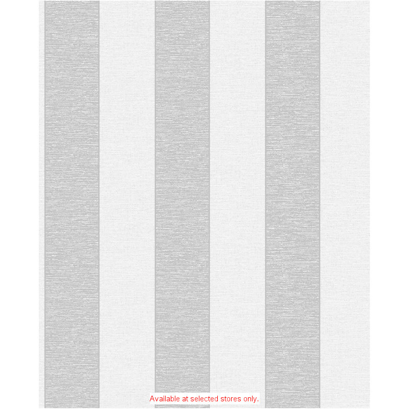 Diy Wallpaper Striped Fine Decor Torino White Silver Stripe