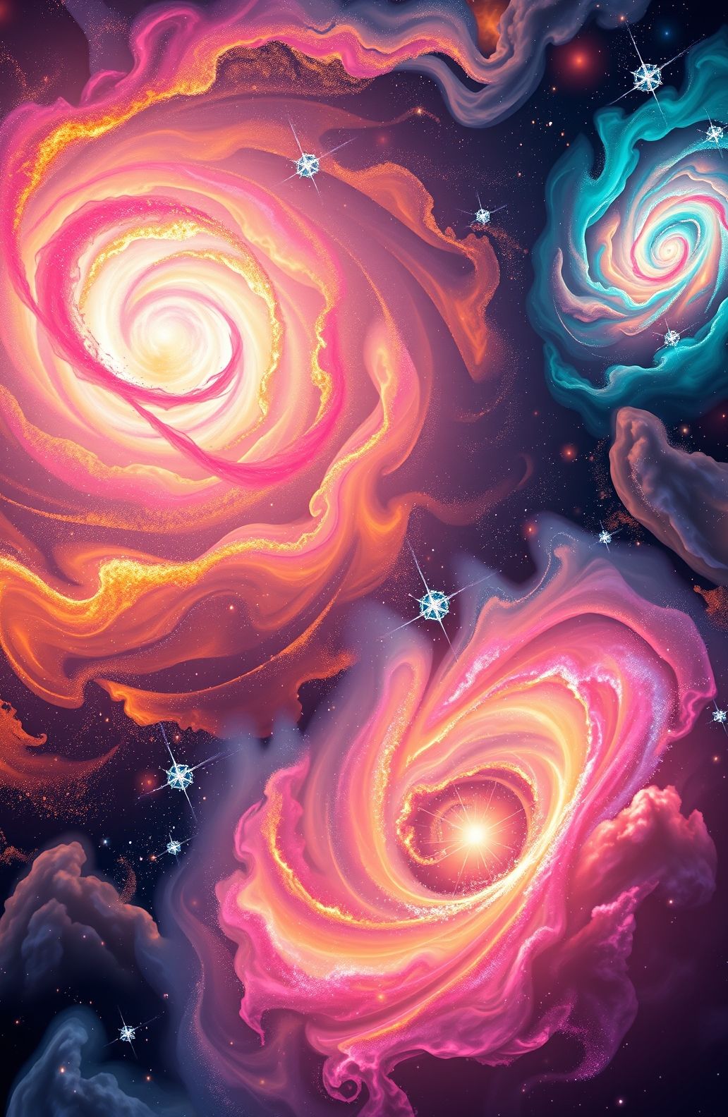 Trippy Space Wallpaper