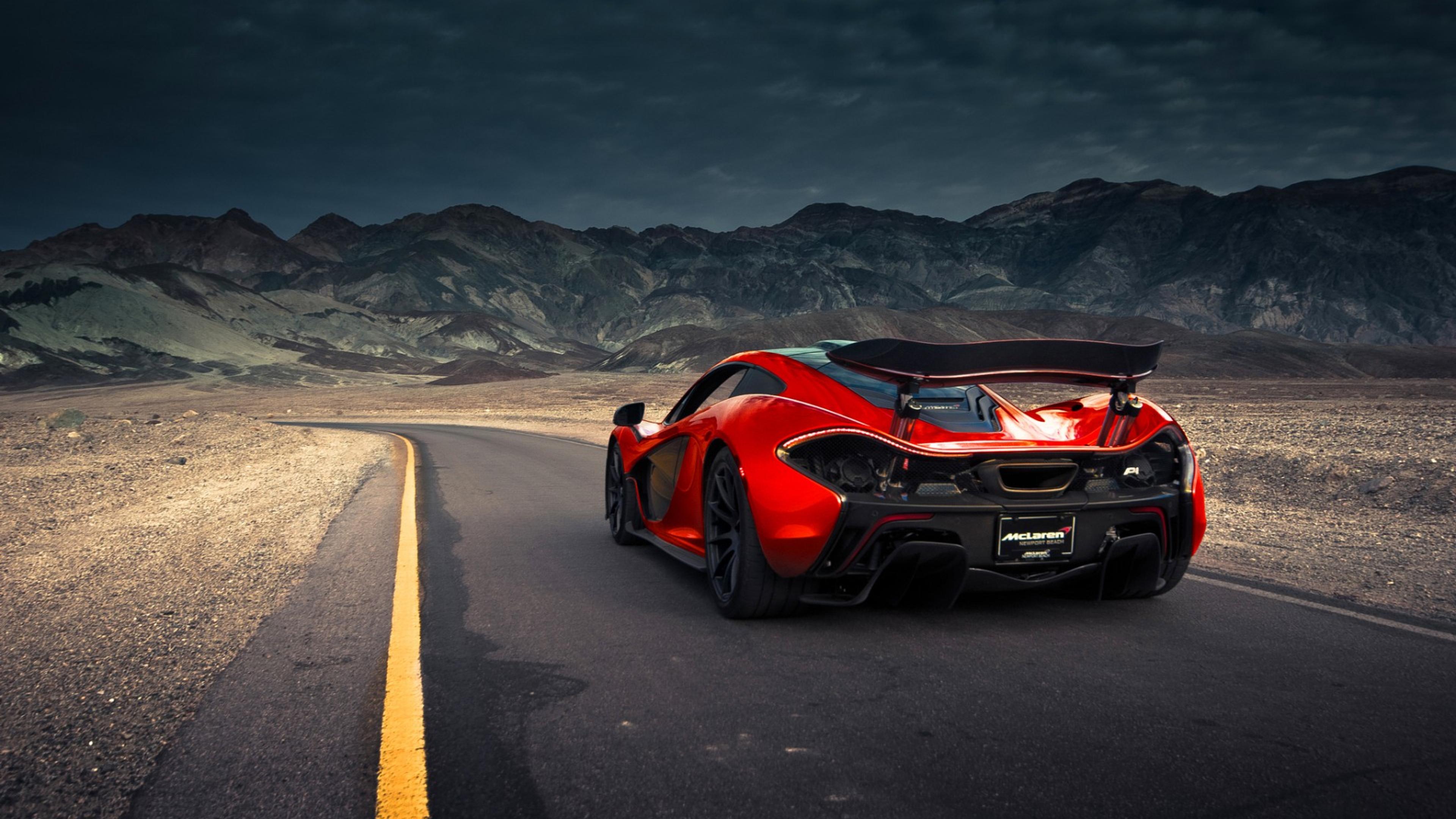Mclaren P1 Going Through The Mountains Wallpaper