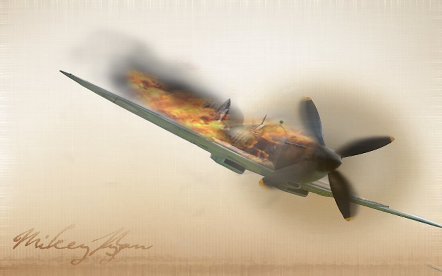 WW2 Fighter Plane Wallpaper 1440x900
