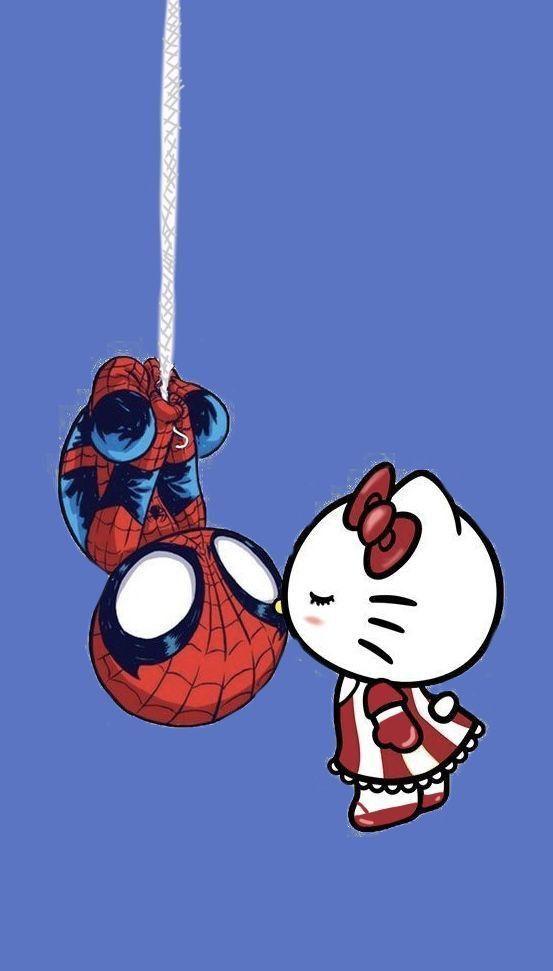 Hello Kitty Spiderman En Imagenes Sanrio