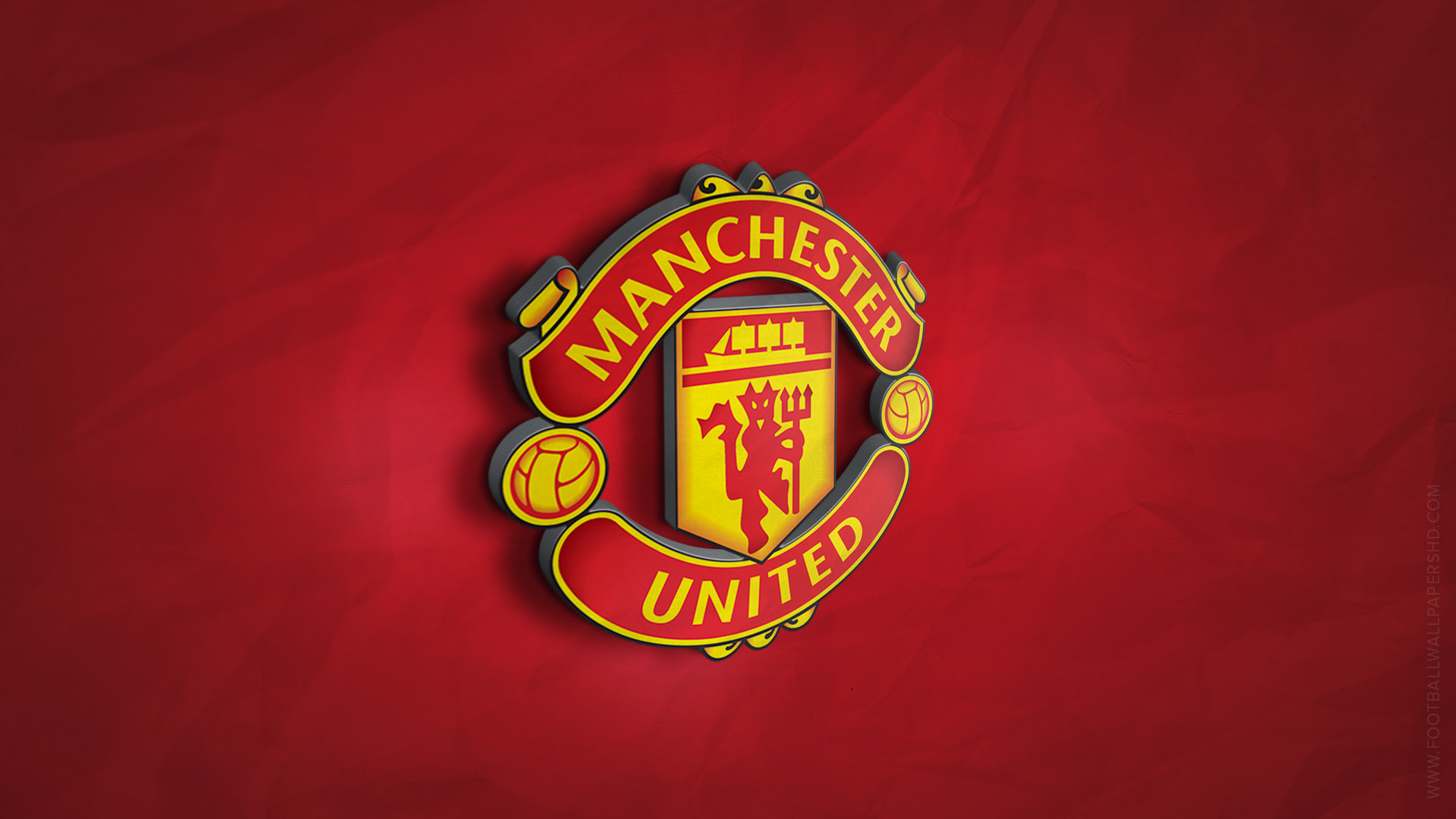 Manchester United 3d Logo Wallpaper Football HD