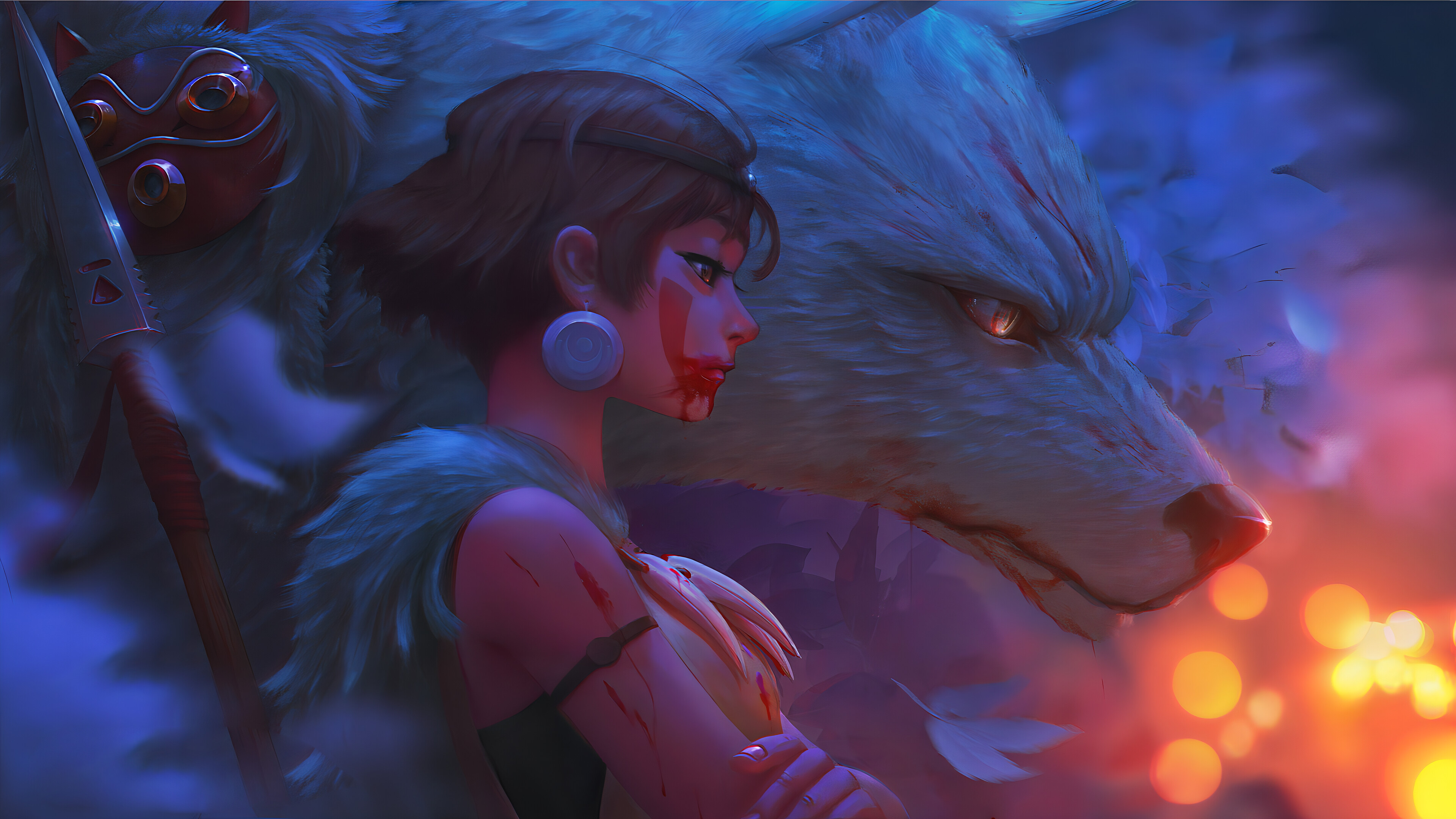 Desktop 4k Princess Mononoke Wallpaper Photo