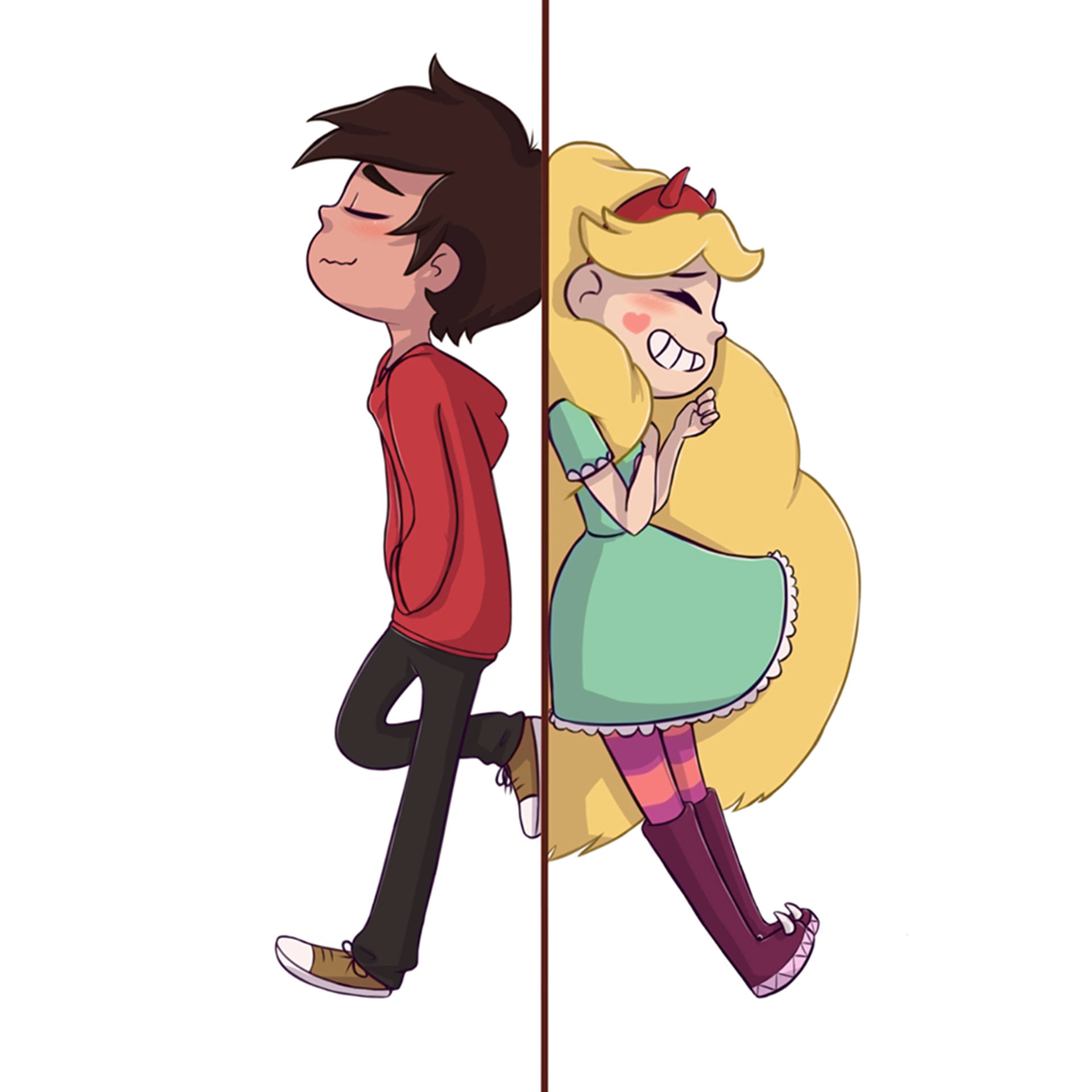 Cute Couple Matching Wallpaper
