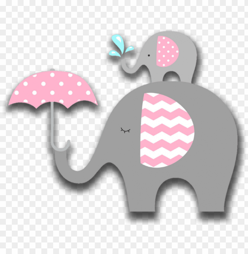 Pink Elephant Animals Babyshower Baby Decoration Elefantes