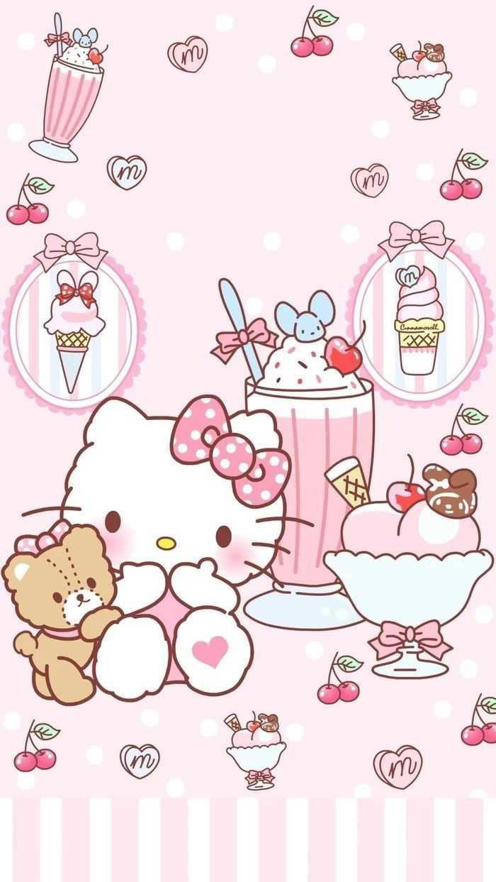 Download Sugar Sweet Hello Kitty Aesthetic Wallpaper