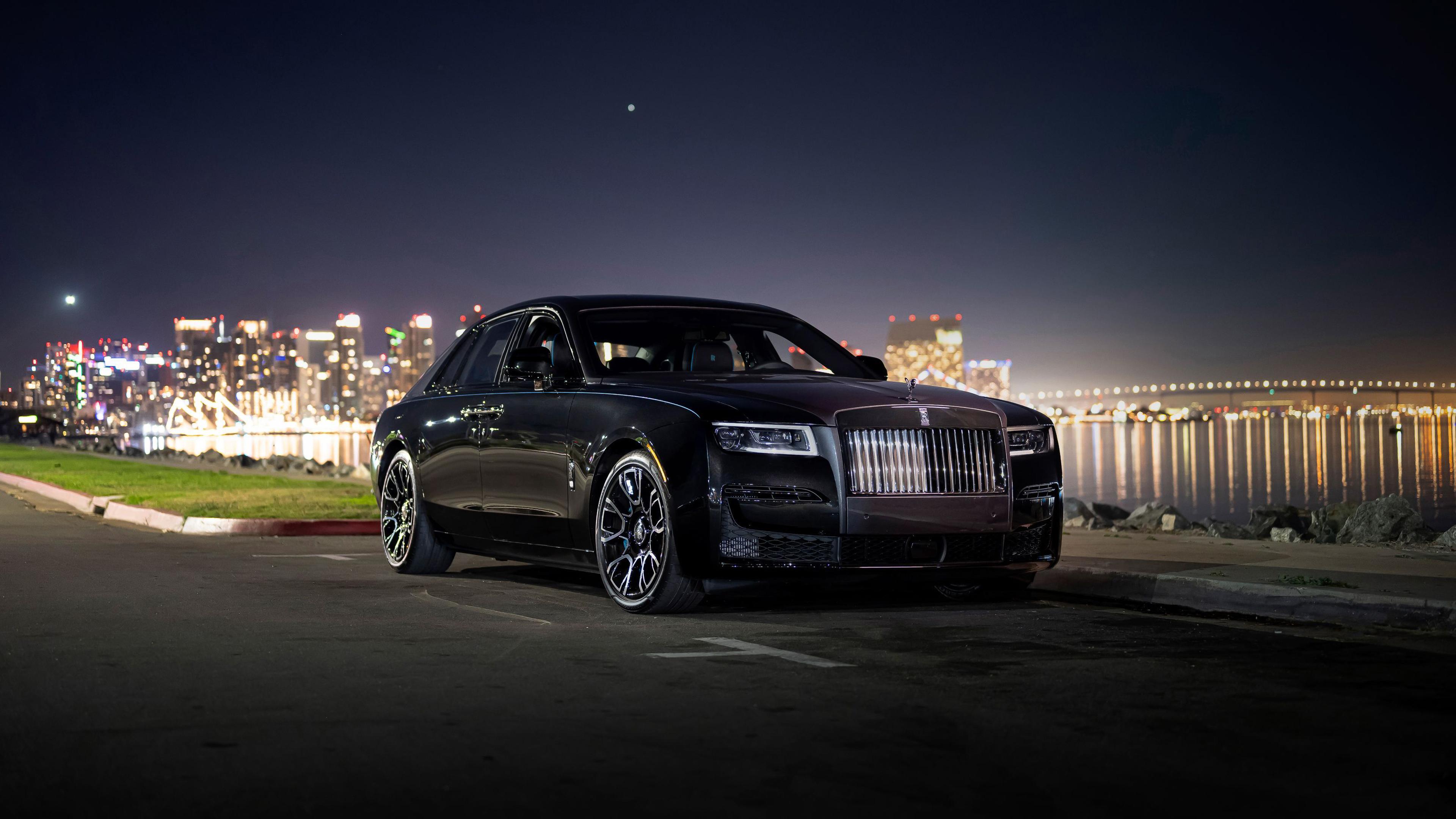 Rolls Royce Black Badge Ghost 4k Wallpaper HD Car