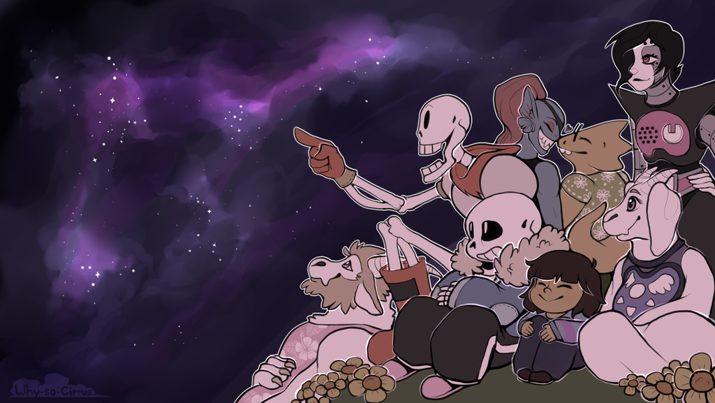 Night Sky   Undertale Wallpaper by why so cirrus on